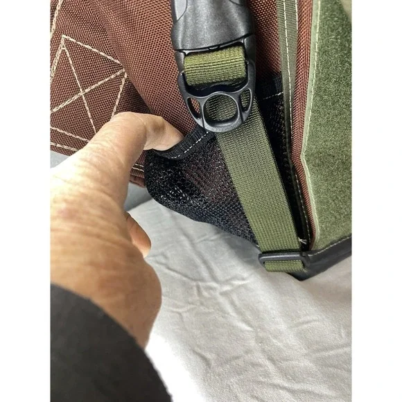 Forest‎ City Portage Messenger Bag Handmade Quality Durable Green & Brown - Picture 12 of 16